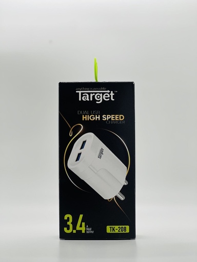 [IX000043] TK208 Type C Dual USB Charger Set [Target] 