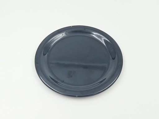 [IX2405569] Recon Melamine Round Black Half Plate 7"