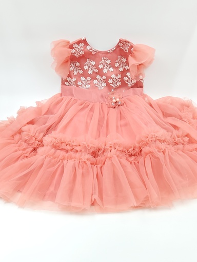 [IX2405629] G Fast Fabric Net Kids Party Wear Frock