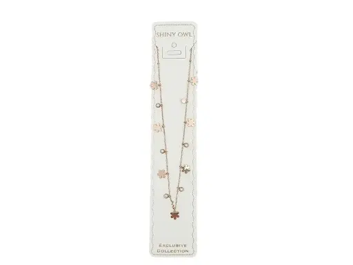 [IX2405743] Rose Gold Imitation Necklace With Small Stones