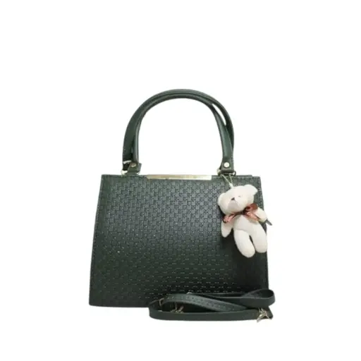 [IX2406171] Kish Women Sling Bag Green With 4 Compartment