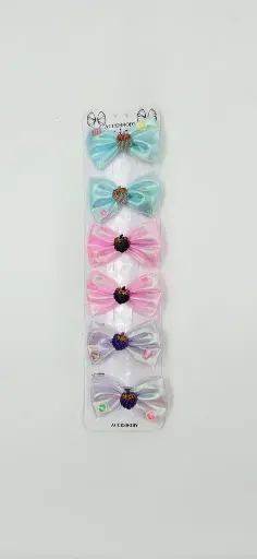 [IX2406484] Glittered Cloth Hair Tik Tik With Miniature Fruits