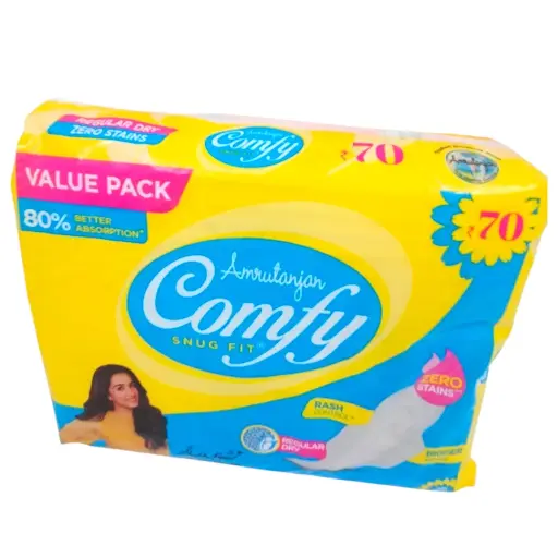 [IX2406512] Comfy Regular Dry Snug Fit Pads With Bigger Wings 280mm Pack Of 18 MRP 70