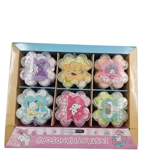 [IX2406554] Instant Hand  Paper Soap Flakes In Flower Box
