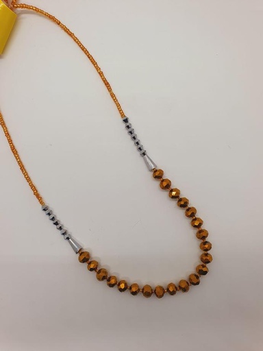 [IX000496] Muthu Mala Golden & Silver Beads