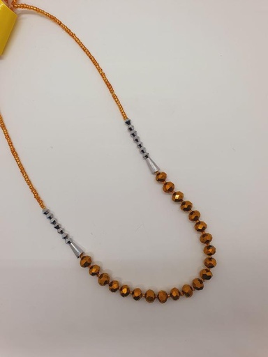 [IX000496] Muthu Mala Golden & Silver Beads