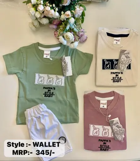 [IX2406686] Papa's Wallet New Born Boys Shirt With Shorts