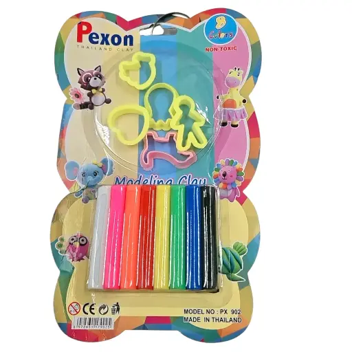 [IX2500161] Pexon Creative Modelling Clay 8 Shades With 5 Tools 