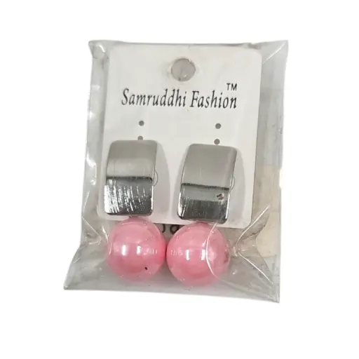 [IX2500261] Pink Ball Hanging Earring