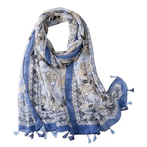 [IX2500551] Cotton Printed Maxi Shawl