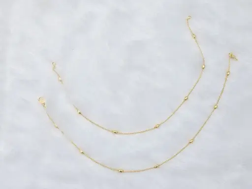 [IX2500891] Golden Beads In Thread Design Imitation Paadasaram