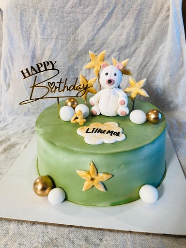 [IX000562] 1 Kg Black Forest Birthday Cake Teddy Bear Theme 