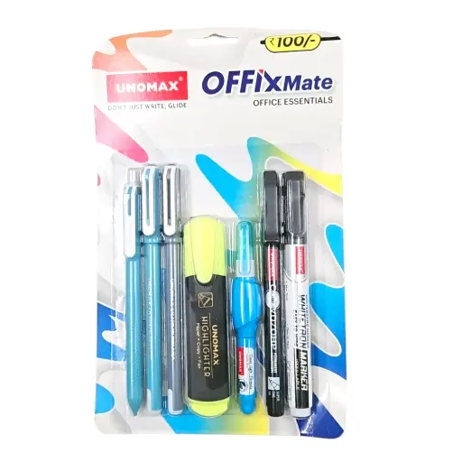 [IX2501950] Unomax Offixmate Office Essentials Pack Of 7