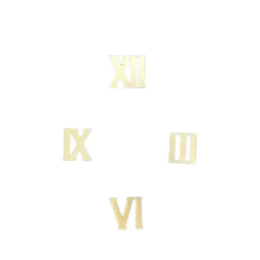 [IX000633] Acrylic Roman Numbers For Clock Making (12, 3, 6, 9)