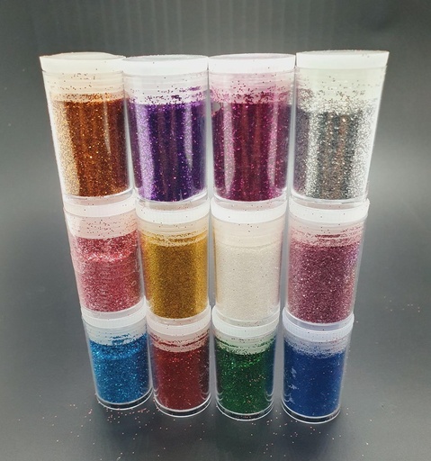 [IX000836] DIY Sand Neon Glitters 12pcs Set 