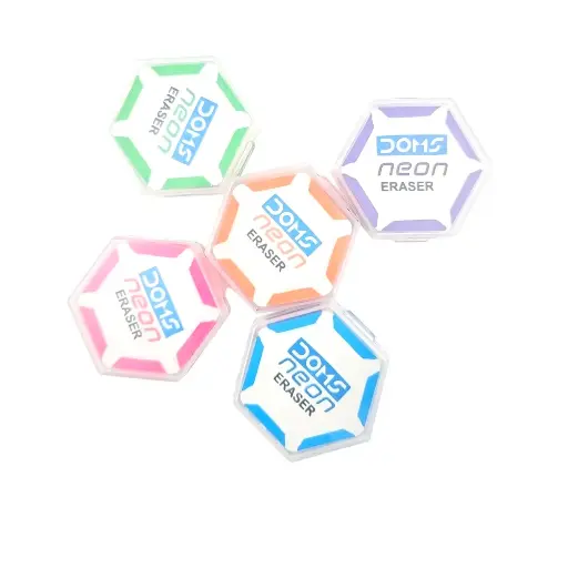 [IX2502382] Doms Neon Hex Erasers 