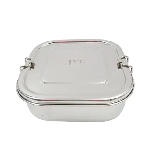[IX2502706] JVL Square Lunch Box Single Decker Big 