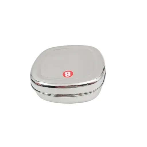 [IX2502734] Stainless Steel Square Snack Box No 8