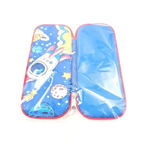 [IX2502858] 3D Cartoon Printed Net Pocket Zipped Pencil Box 
