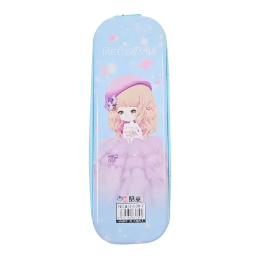 [IX2502869] Kids Barbie Printed Curved Pencil Box 