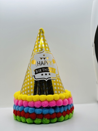 [IX000060] Birthday Cap Cotton Ball / pcs 