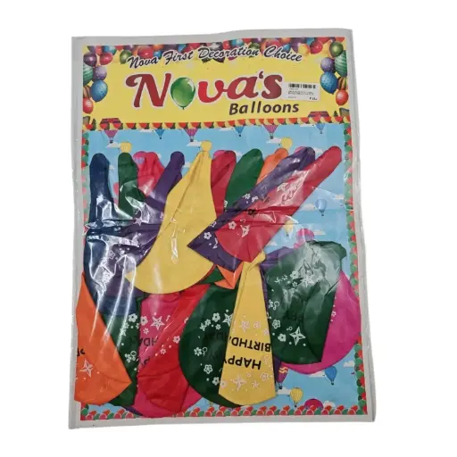 [IX2503019] Nova's Happy Birthday Balloons Pack Of 20