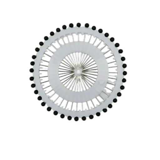 [IX2503211] CD Beads Pins Black 