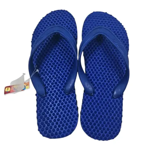 [IX2503585] Dotted Eizlite Hawai Rubber Chappals Blue