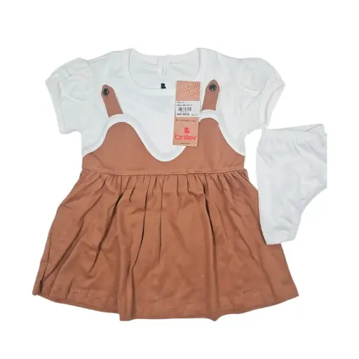 [IX2504078] Briller Girls Frock 2 BTN With Panties XL