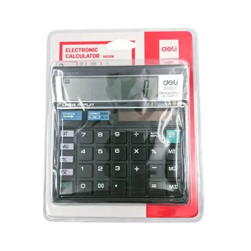 [IX2504209] Deli Easy 39231B Electronic Calculator Auto Off & Dual Power 