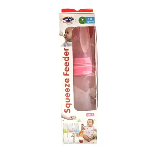 [IX2504346] Only Baby Squeeze Feeder Silicone Spoon Bottles 6-12 Months