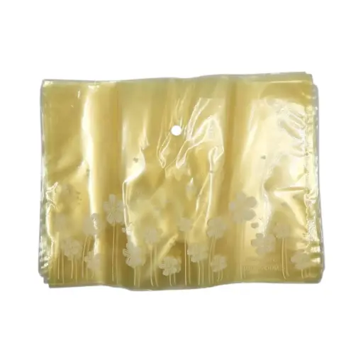 [IX2504359] Floral Print File Holder Bag Yellow