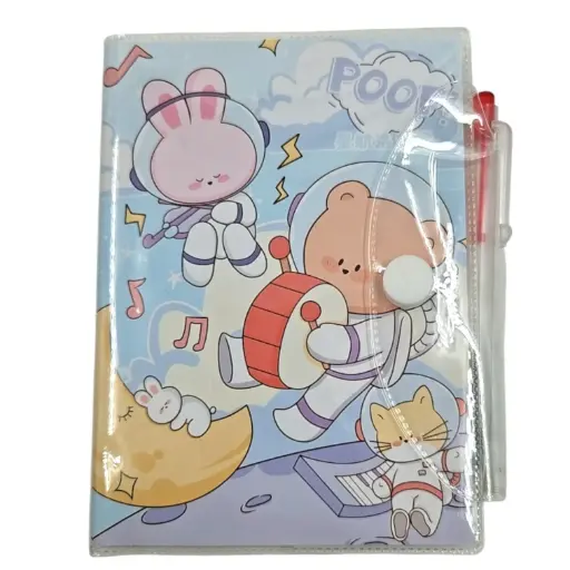 [IX2504524] The Rocky Bear Cute Spiral Diary With Pen