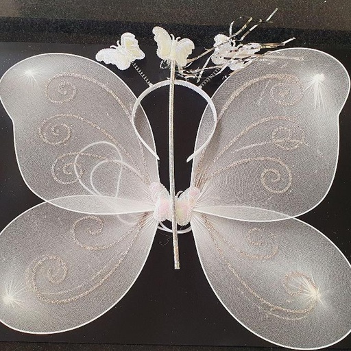 [IX2404362] Princess Butterfly Wings With Hairband 