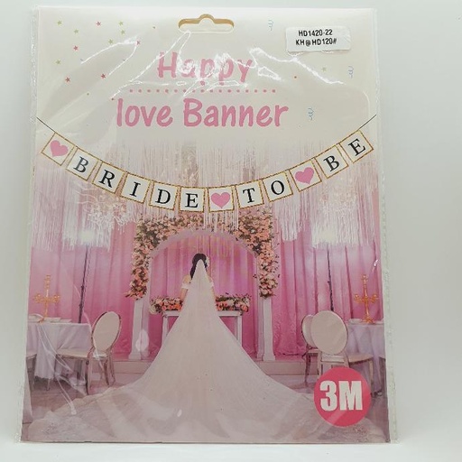 Bride To Be Banner Golden Glitter Square