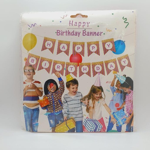 [IX2404364] Birthday Banner Glitters 