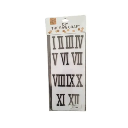 [IX000632] Acrylic Roman Numbers For Clock Making (1-12) 