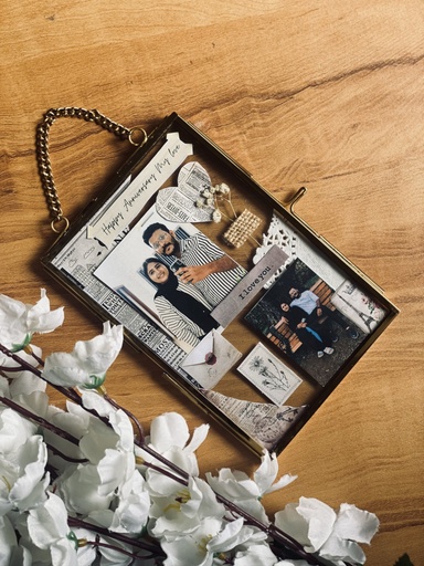 [IX000826] Customized Metallic Transparent Vintage Frame