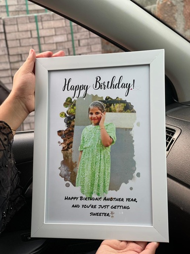 [IX000783] Customized A4 Birthday Frame 