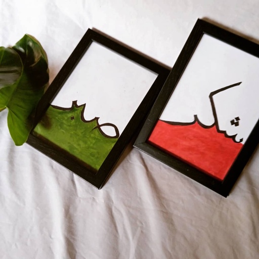[IX000623] A5 Calligraphic Frame 2 Pcs 