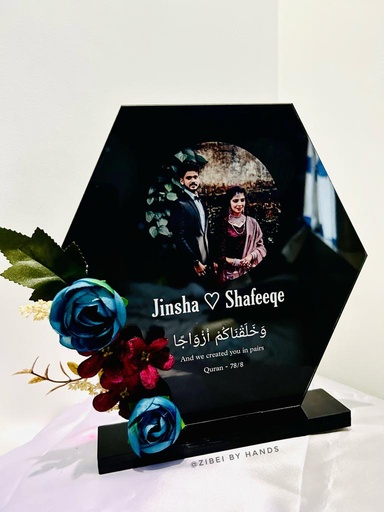 [IX000835] Customized Wedding Frame Black 