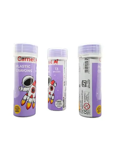 [IX000732] Camel 13 Shades Plastic Crayons Free Eraser & Sharpner