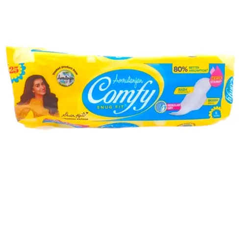 [IX000760] Comfy Regular Dry Snug Fit Pads Pack Of 6 MRP 25