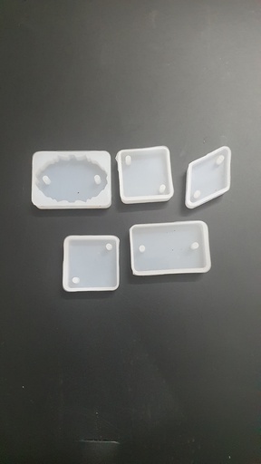 [IX001605] Silicone Single Moulds With Double Hole 