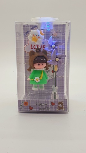 [IX001367] Mini Gift Box With Hanging Doll & Lights